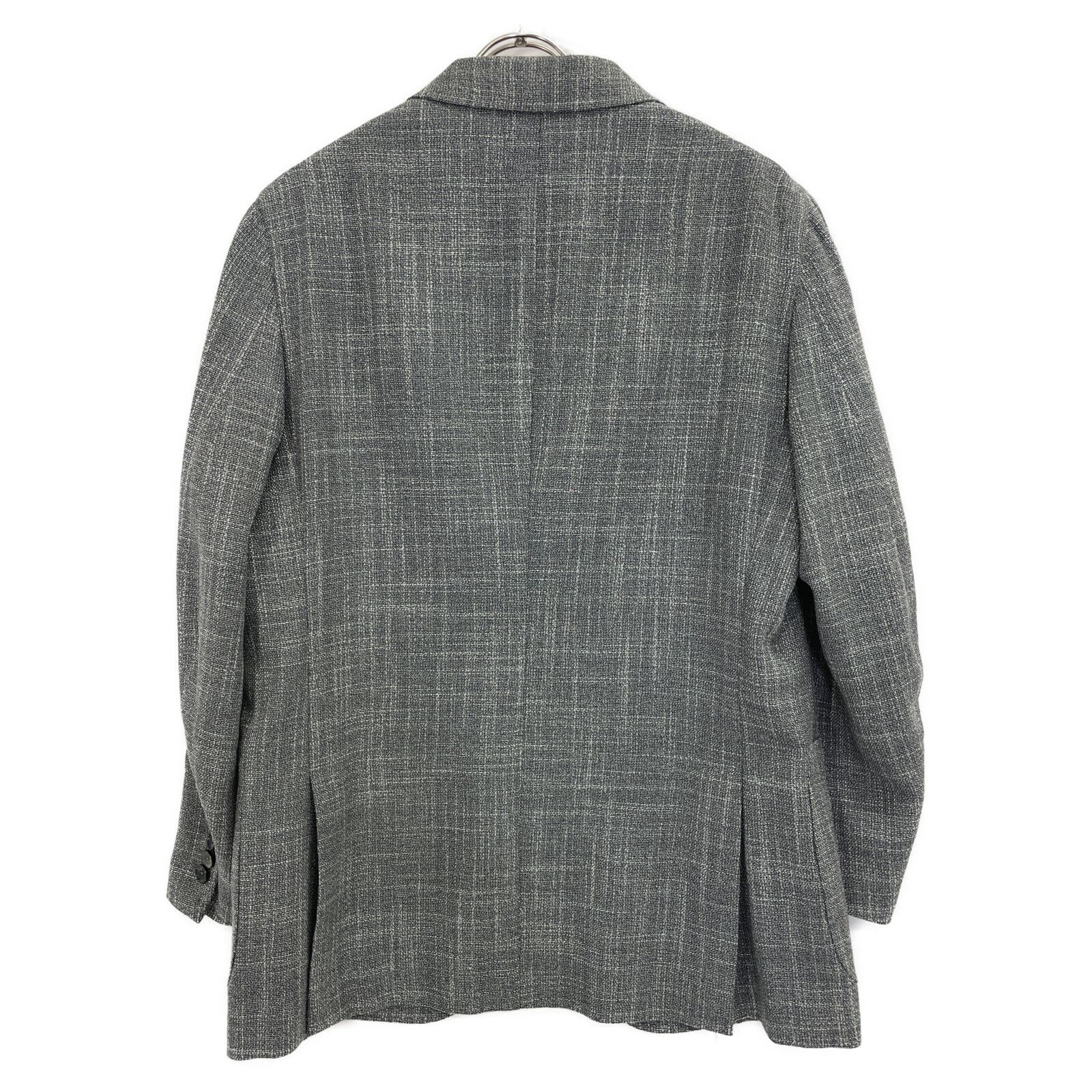 ISAIA イザイア ｸﾞﾚｰ ｳｰﾙｼﾙｸ SAILOR 3Bﾃｰﾗｰﾄﾞｼﾞｬｹｯﾄ 50 - メルカリ