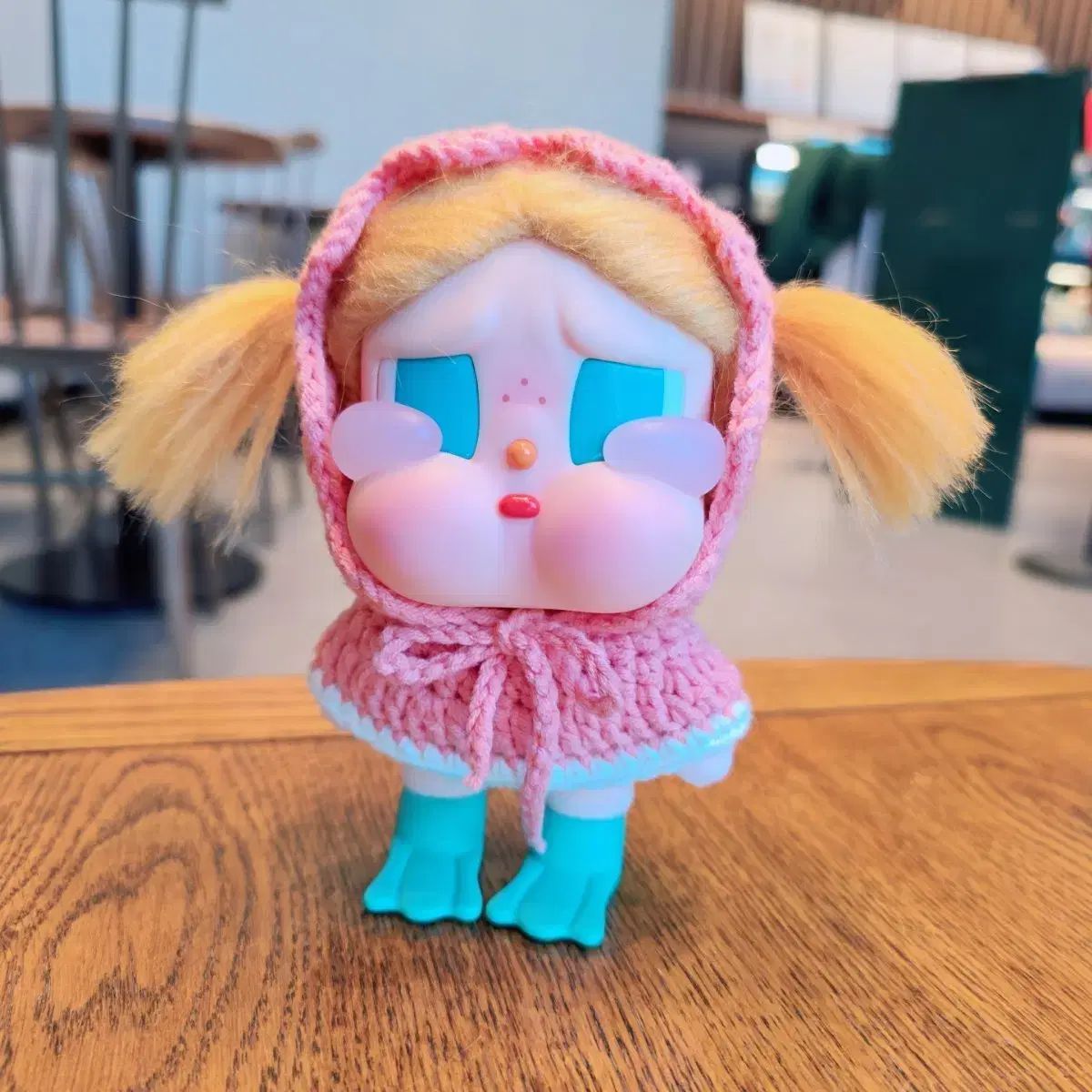 ぬいぐるみボンネットケープセット(ぬいぐるみなし)ピンク