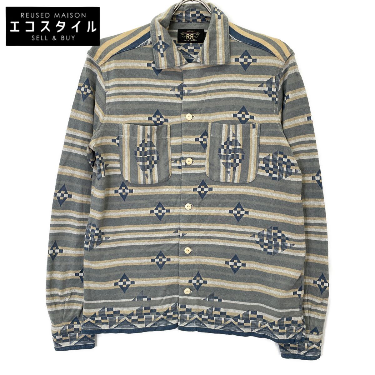 RRL ダブルアールエル 782858316001 ﾅﾊﾞﾎ ｵｰﾊﾞｰｼｬﾂ XS 【公式通販】