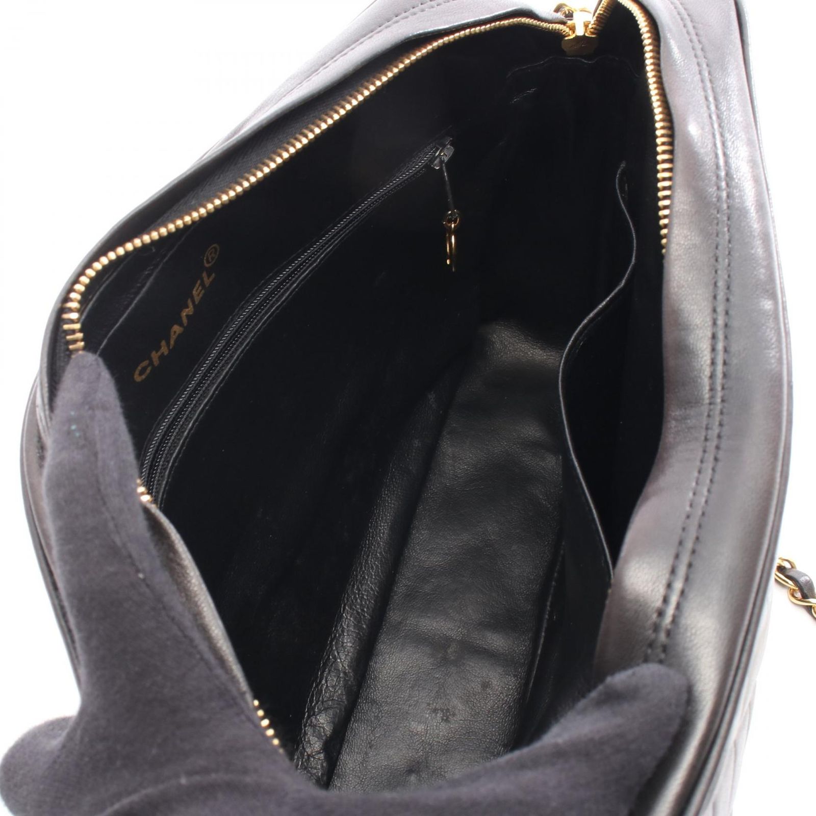 シャネル CHANEL ショルダーバッグ ブラック ラムスキン（羊革