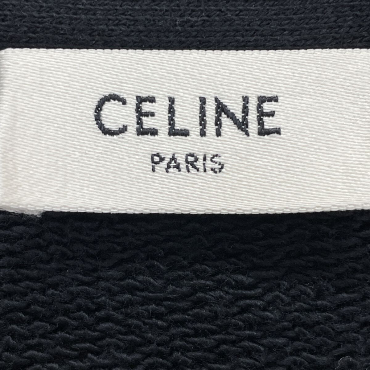 CELINE セリーヌ ﾌﾞﾗｯｸ ﾊﾞｯｸﾛｺﾞ ｽｳｪｯﾄｶｰﾃﾞｨｶﾞﾝ L - メルカリ