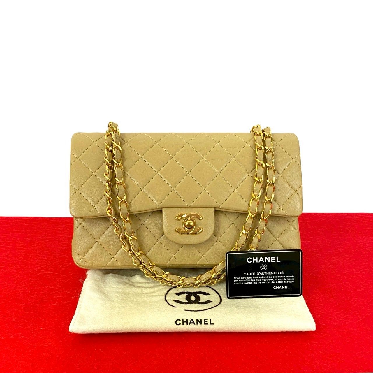 極 美品 袋付き カード シール有 1番台 CHANEL シャネル マトラッセ