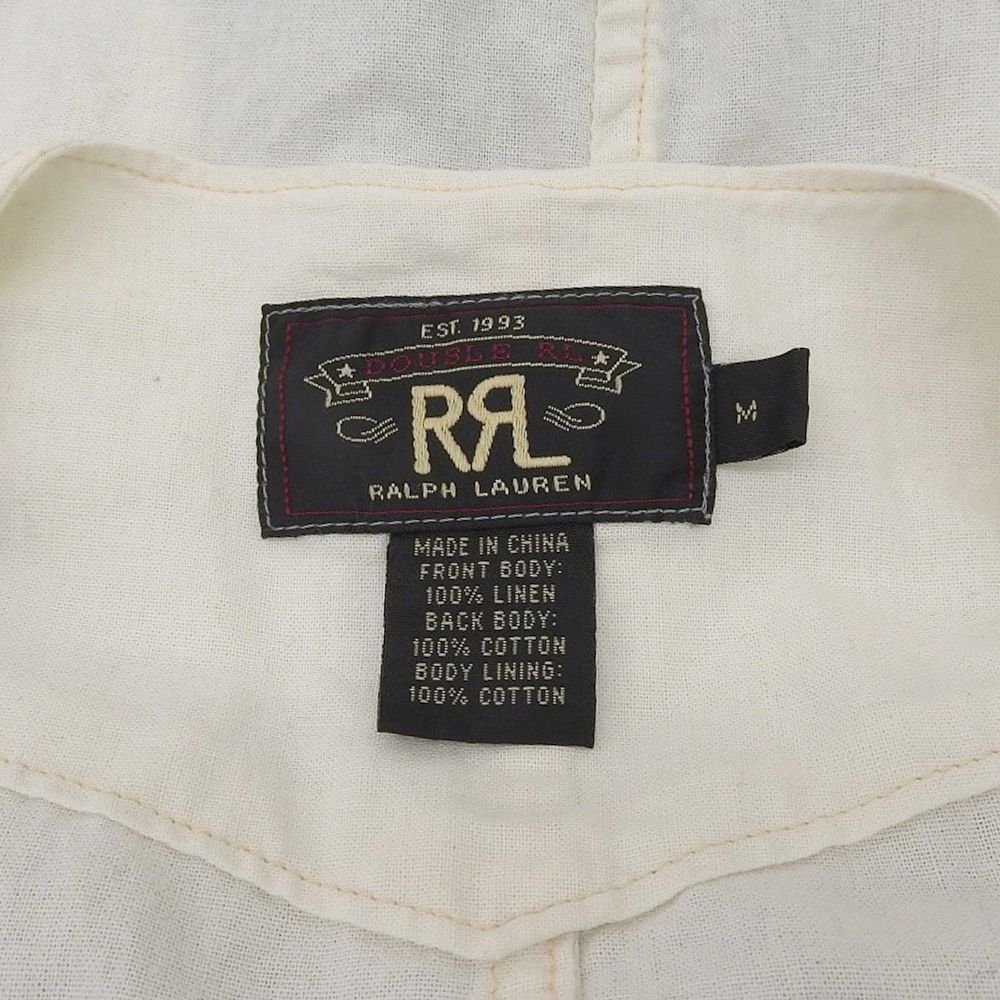 RRL インディゴリネンストライプワークベスト XL 1920s ラルフローレン RRL インディゴリネンストライプワークベスト XL 1920s ラルフローレン