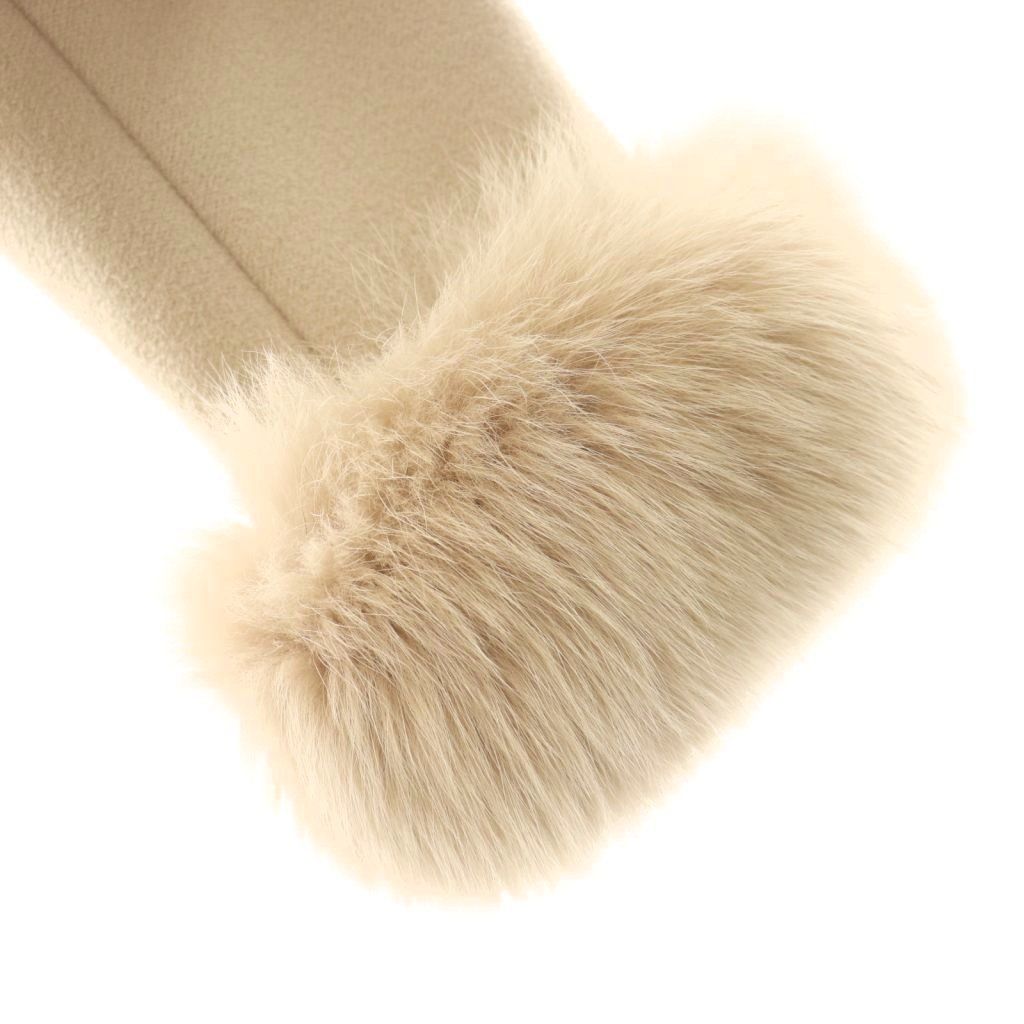 ルネ Rene ウール×アンゴラフォックスファーフード付きジップアップ