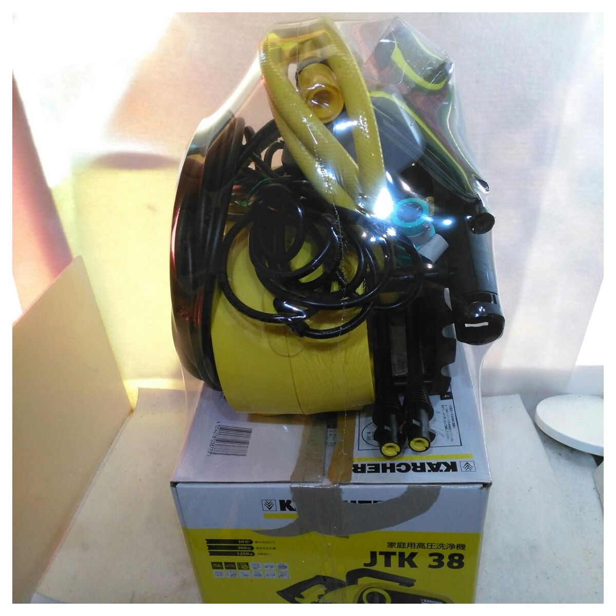 美品　KARCHER ケルヒャー　高圧洗浄機　JTK38 ジャパネット ケルヒャー 高圧洗浄機 【美品】家庭用高圧洗浄機 JTK38 N ブラック