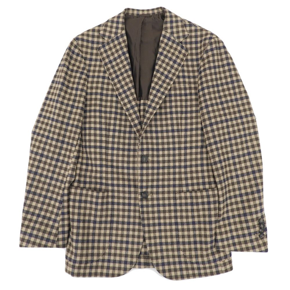 DE PETRILLO デペトリロ 美品 シェファードチェック ウールナイロン