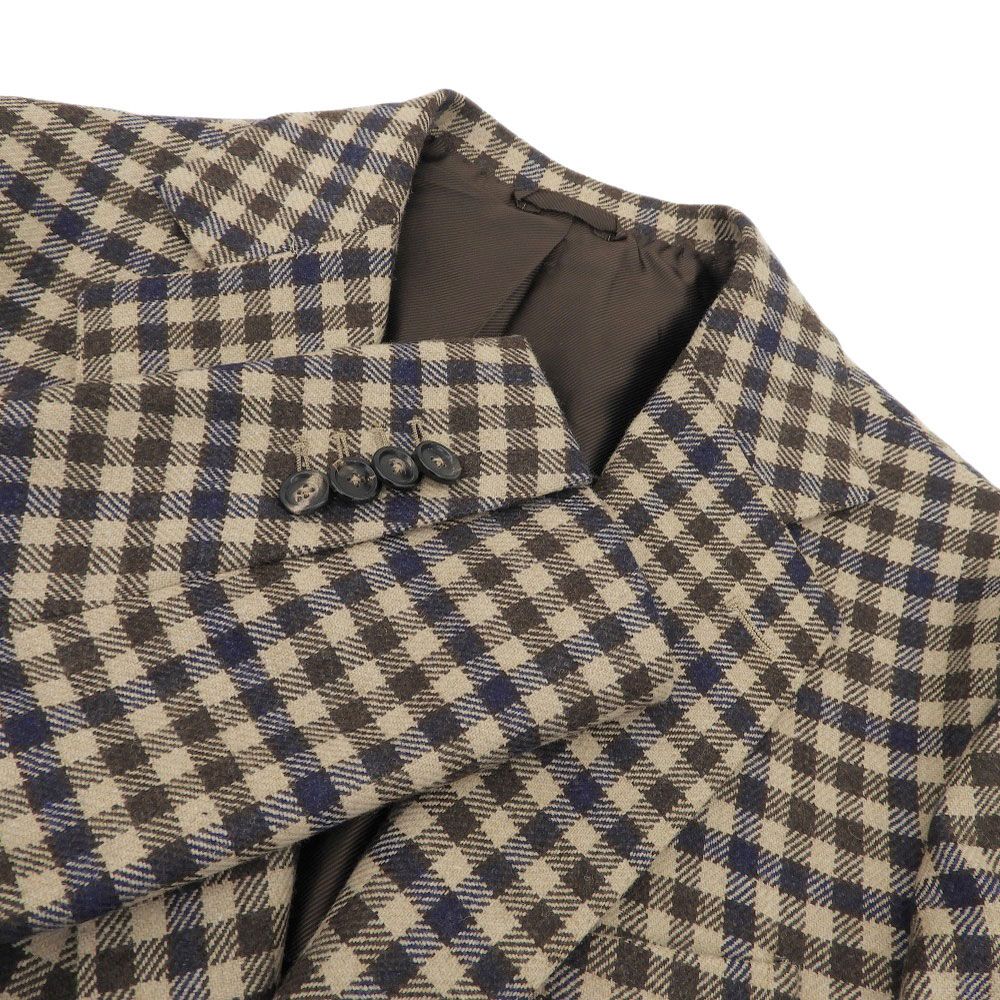 DE PETRILLO デペトリロ 美品 シェファードチェック ウールナイロン