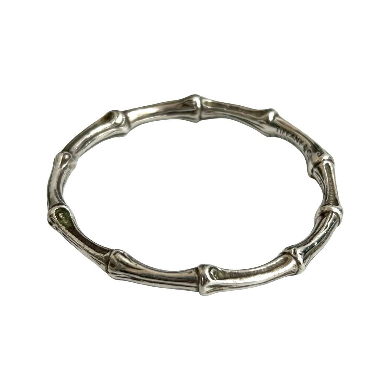 極美品 ティファニー バンブー モチーフ バングル シルバー925 ブレスレット 極 美品 希少品 TIFFANY&Co. ティファニー バンブー バングル シルバー