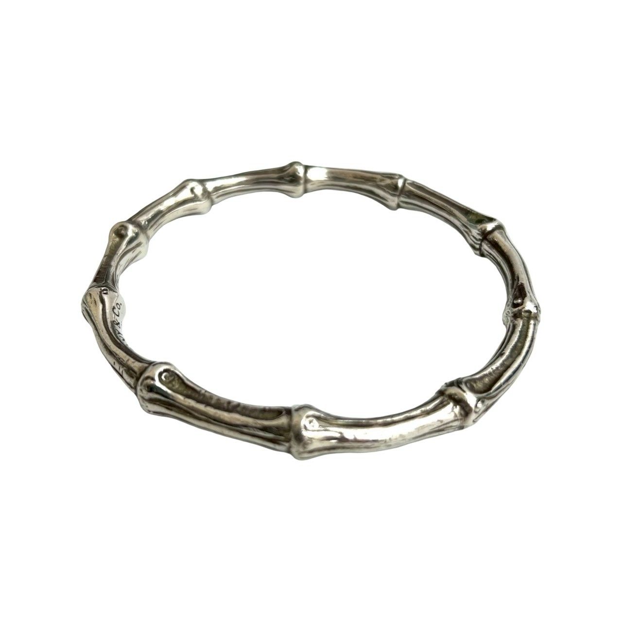 極 美品 希少品 TIFFANY&Co. ティファニー バンブー バングル シルバー