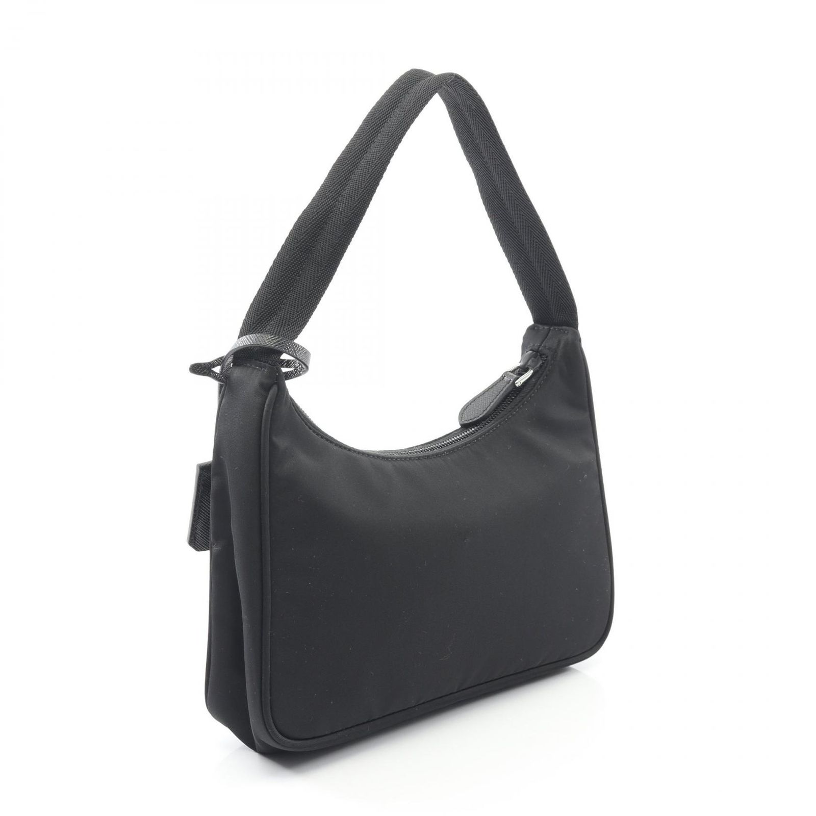 PRADA ナイロン ミニハンドバッグ ブラック色 中古品 PRADAプラダ ナイロンミニワンショルダー ハンドバッグ