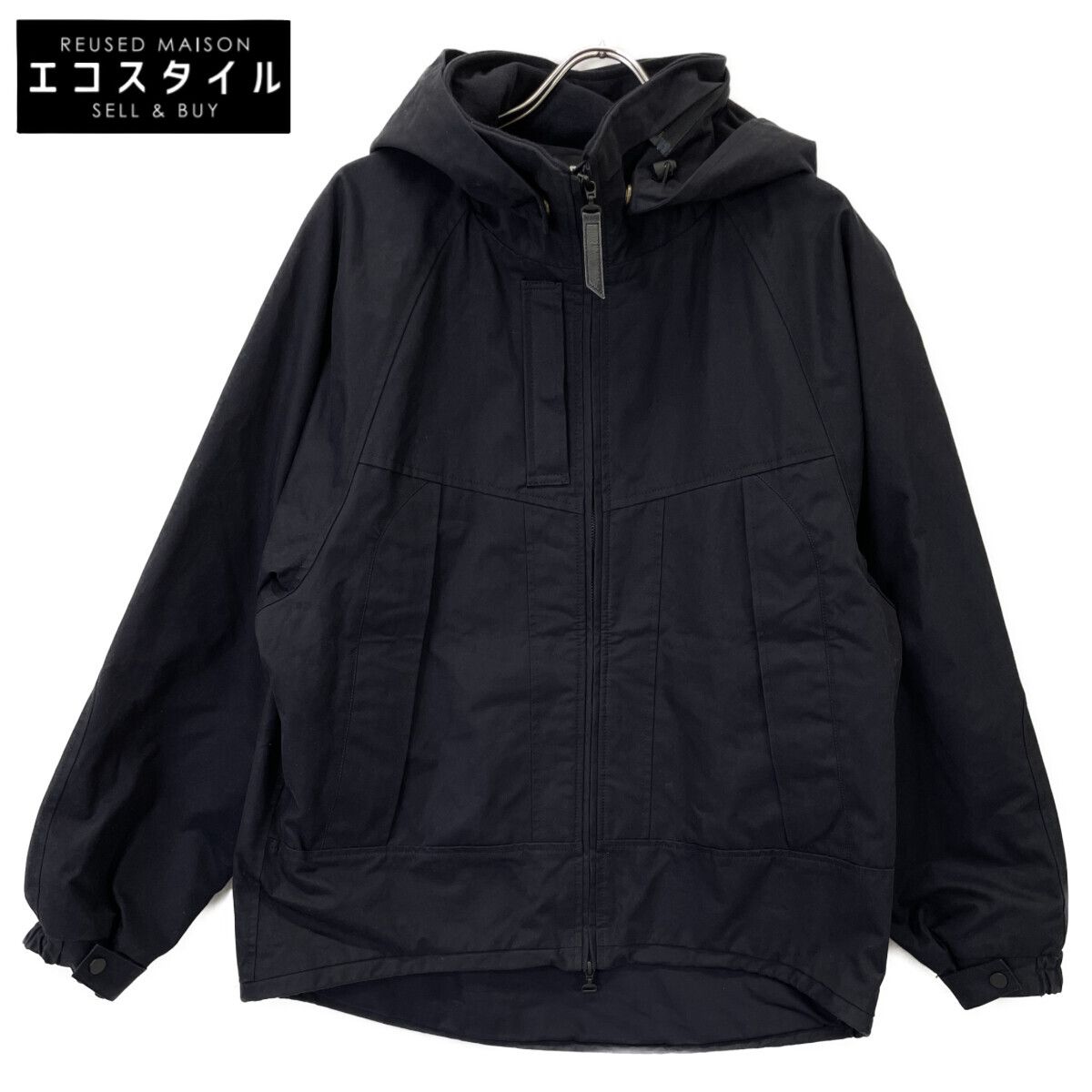 美品 AUBERGE VANGUARD マウンテンパーカ ブラック 40 AUBERGE オーベルジュ ﾈｲﾋﾞｰ VANGUARD ｳﾞｧﾝｶﾞｰﾄﾞ ﾌｰﾃﾞｯﾄｼﾞｬｹｯﾄ ﾏｳﾝﾃﾝ