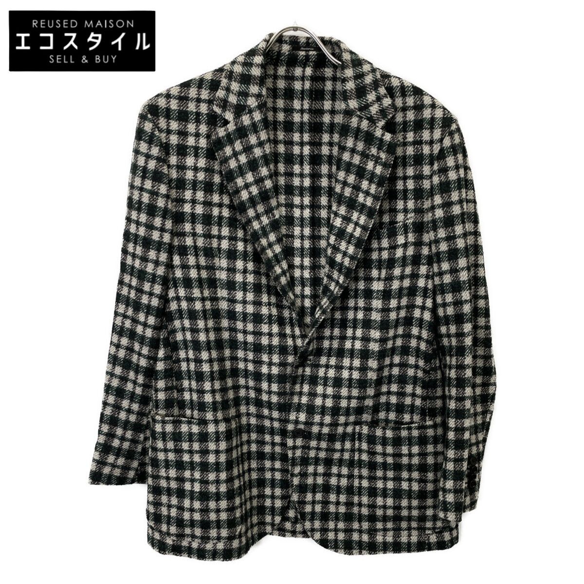 Sartorio サルトリオ SG5250 ﾎﾜｲﾄ×ｸﾞﾚｰ ｳｰﾙ ｷﾞﾝｶﾞﾑﾁｪｯｸ 2Bﾃｰﾗｰﾄﾞｼﾞｬｹｯﾄ