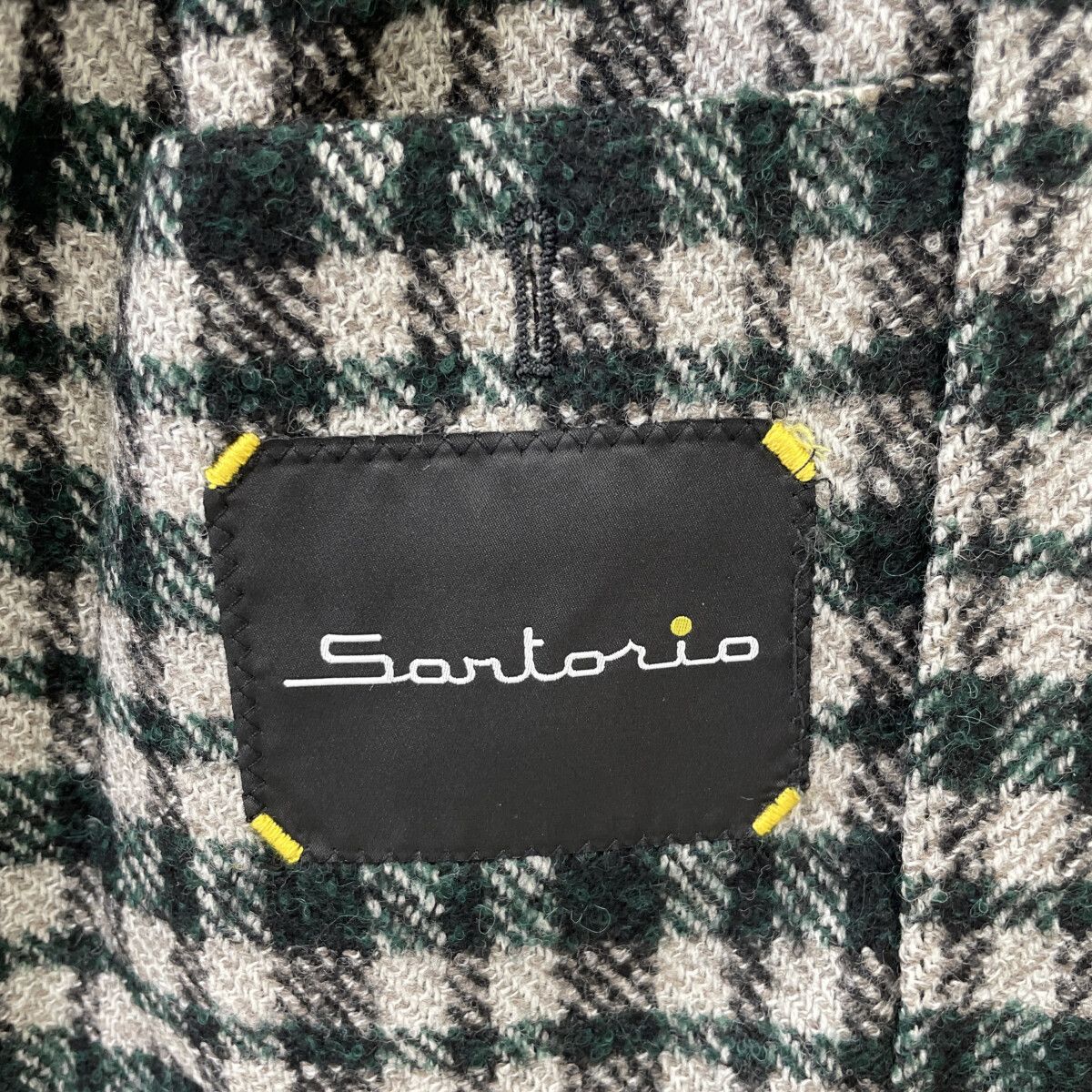 Sartorio サルトリオ SG5250 ﾎﾜｲﾄ×ｸﾞﾚｰ ｳｰﾙ ｷﾞﾝｶﾞﾑﾁｪｯｸ 2Bﾃｰﾗｰﾄﾞｼﾞｬｹｯﾄ