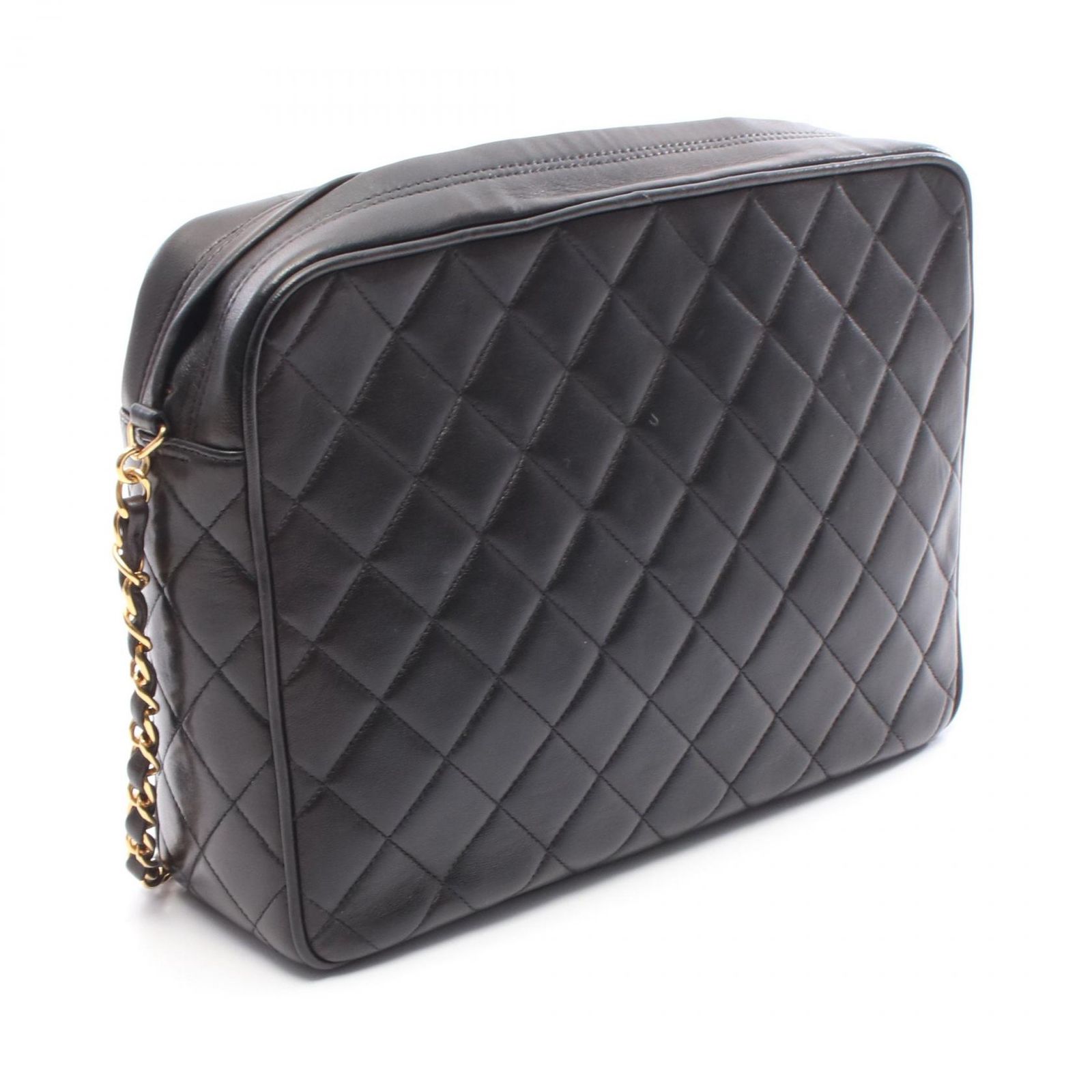 シャネル CHANEL ショルダーバッグ ブラック ラムスキン（羊革