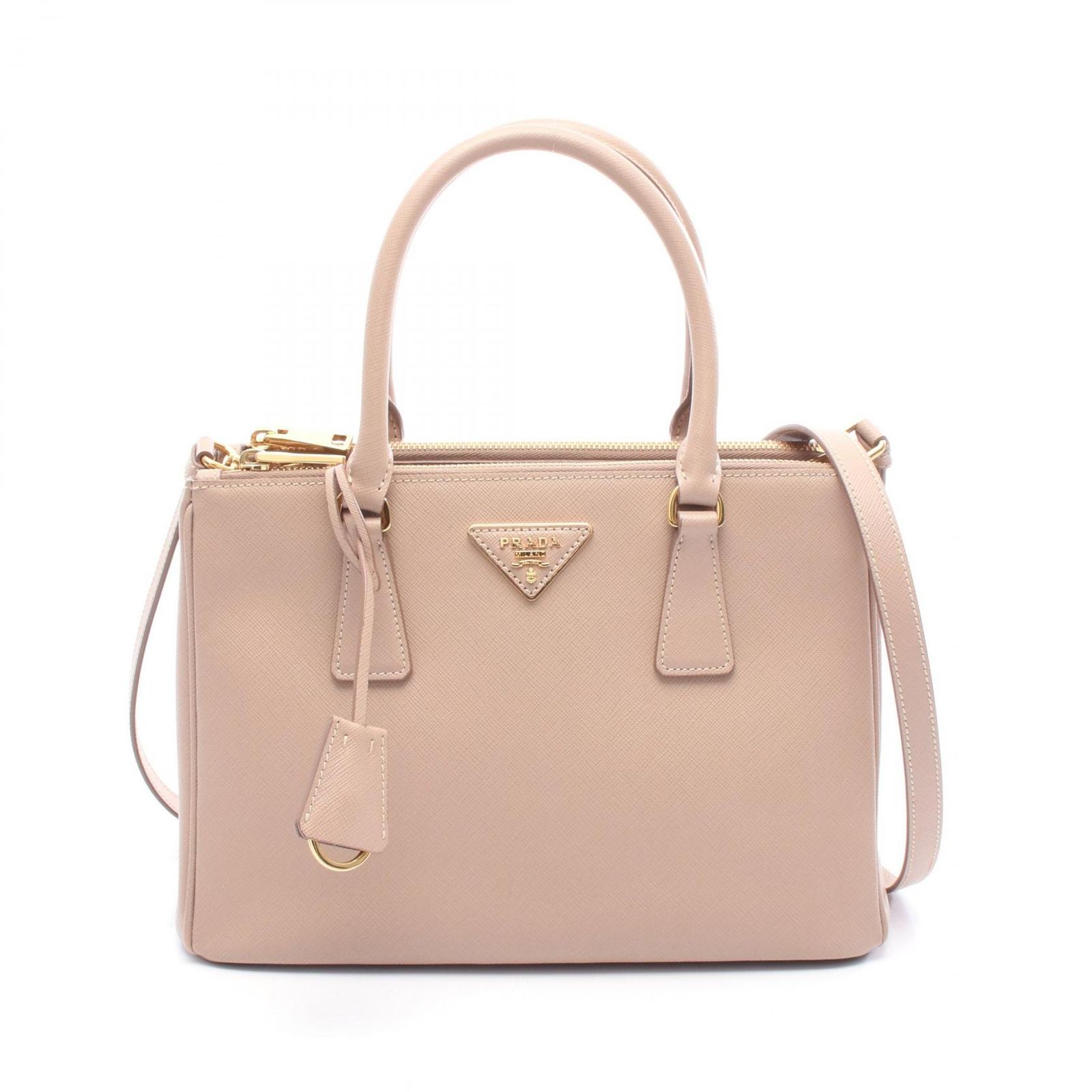 プラダ PRADA ハンドバッグ SAFFIANO LUX ガレリア 1BA863 ベージュ