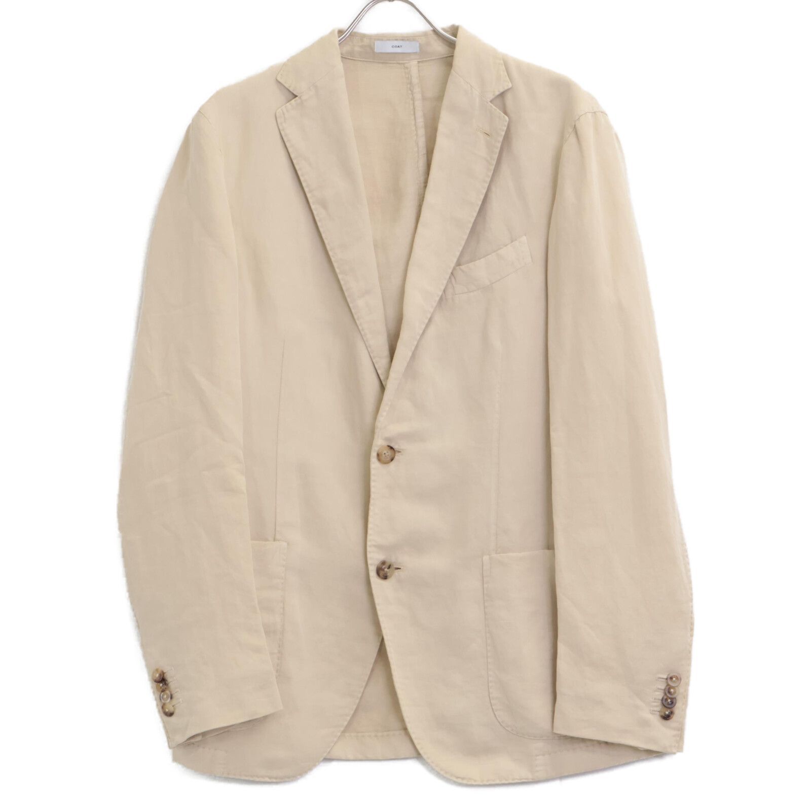 【美品】ボリオリ テーラードジャケット コットン100% バーズアイ COAT BOGLIOLI ボリオリ R1302G ｺｯﾄﾝﾘﾈﾝ 03 COAT ﾃｰﾗｰﾄﾞｼﾞｬｹｯﾄ 48 - メルカリ