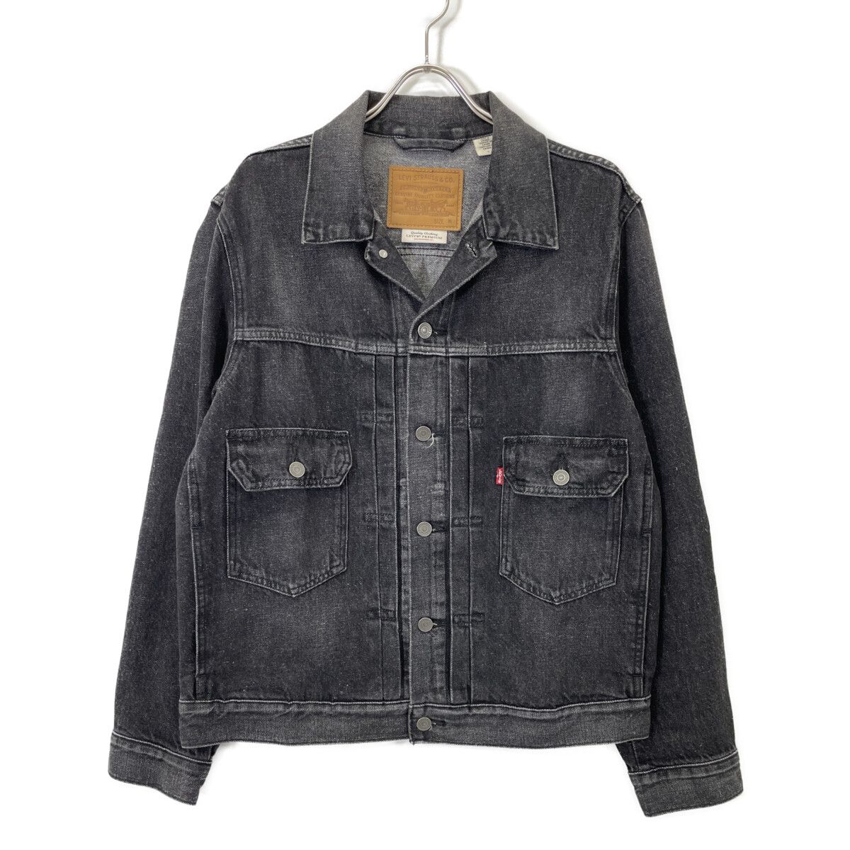 LEVI'S リーバイス 【BIOTOP別注】ﾌﾞﾗｯｸ BIG E 2ndﾀｲﾌﾟ ﾃﾞﾆﾑｼﾞｬｹｯﾄ M