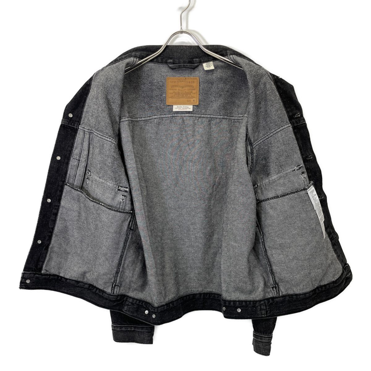 LEVI'S リーバイス 【BIOTOP別注】ﾌﾞﾗｯｸ BIG E 2ndﾀｲﾌﾟ ﾃﾞﾆﾑｼﾞｬｹｯﾄ M