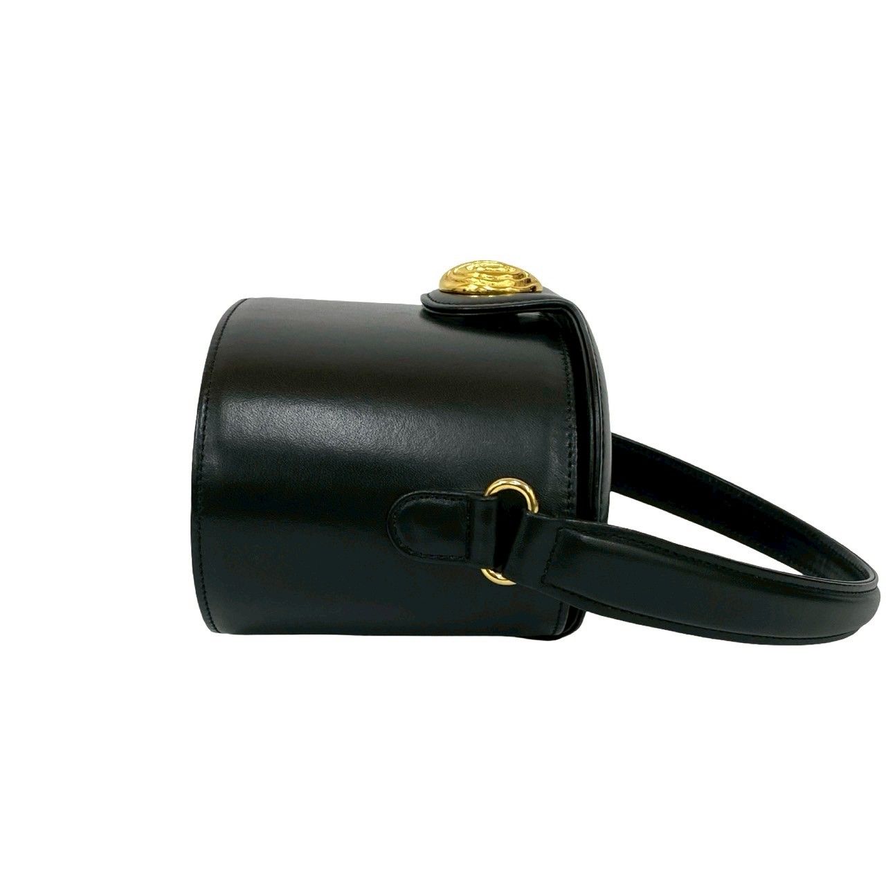 ジバンシー 4G ロゴ 金具 ハンドバッグ ブラック レザー ほぼ未使用 箱付き GIVENCHY ジバンシィ ヴィンテージ 4G ロゴ 金具