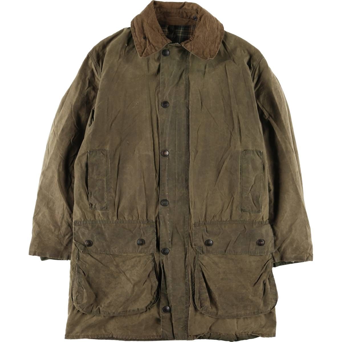 古着 80~90年代 バブアー Barbour BORDER ボーダー 旧3ワラント