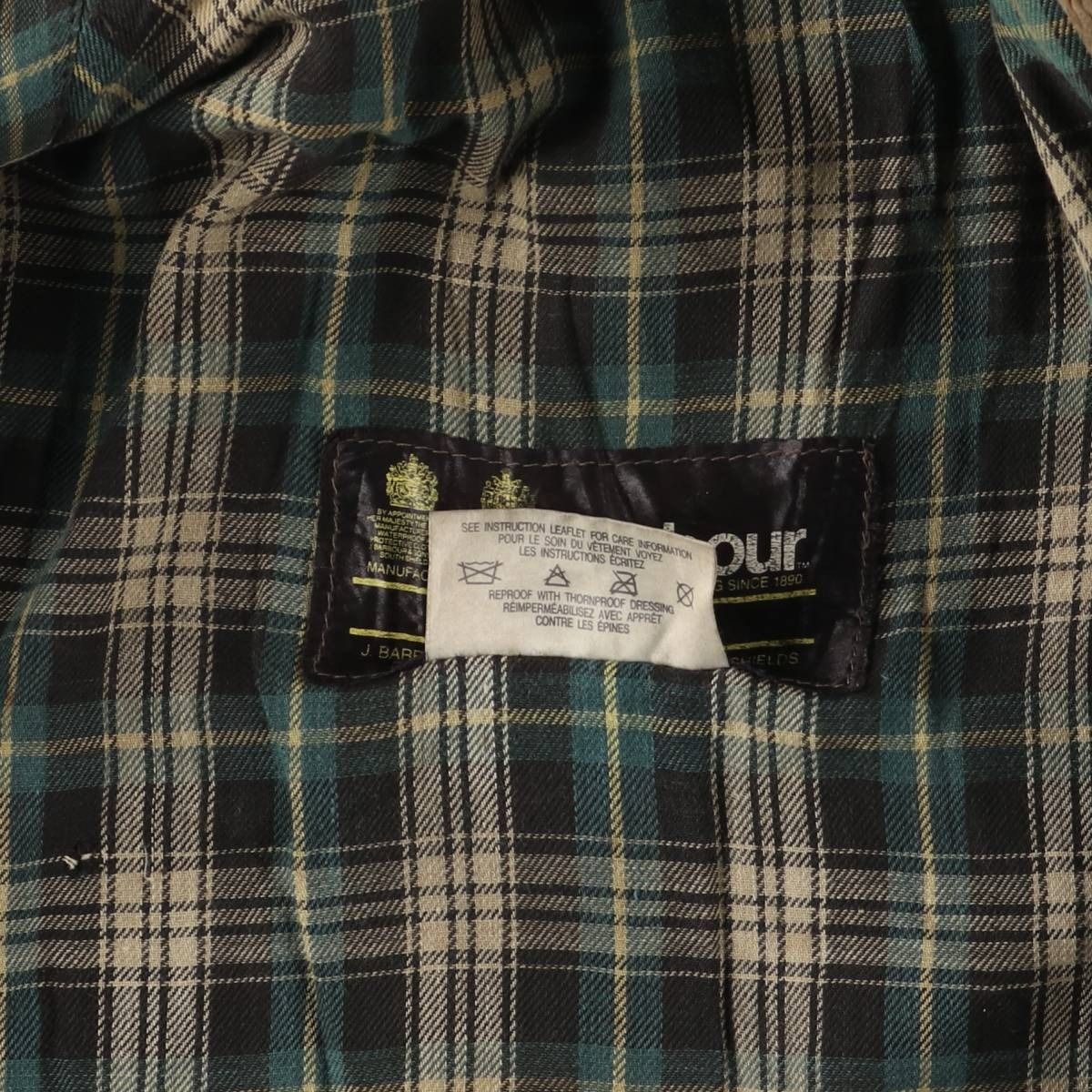 古着 80~90年代 バブアー Barbour BORDER ボーダー 旧3ワラント