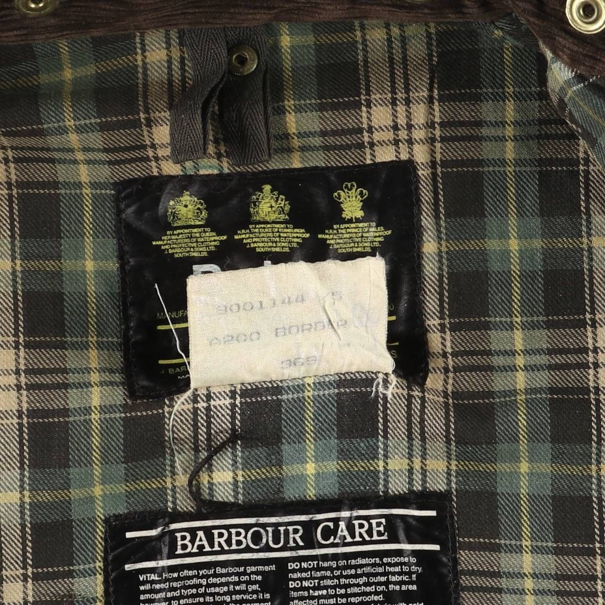 Barbour BORDER バブアー ボーダー ネイビー 46 90s Barbour Border