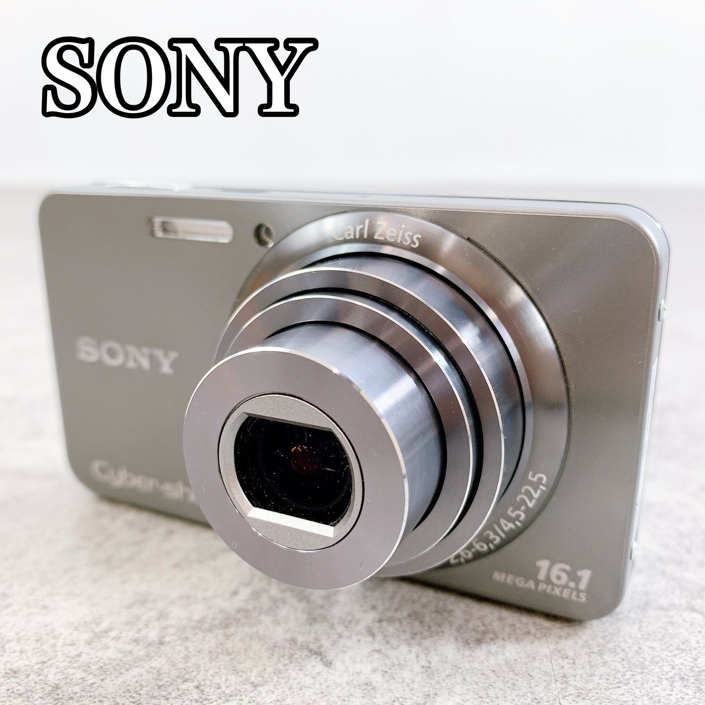 H-414 SONY Cyber-shot デジタルカメラ DSC-W570 シルバー 動作品 Carl