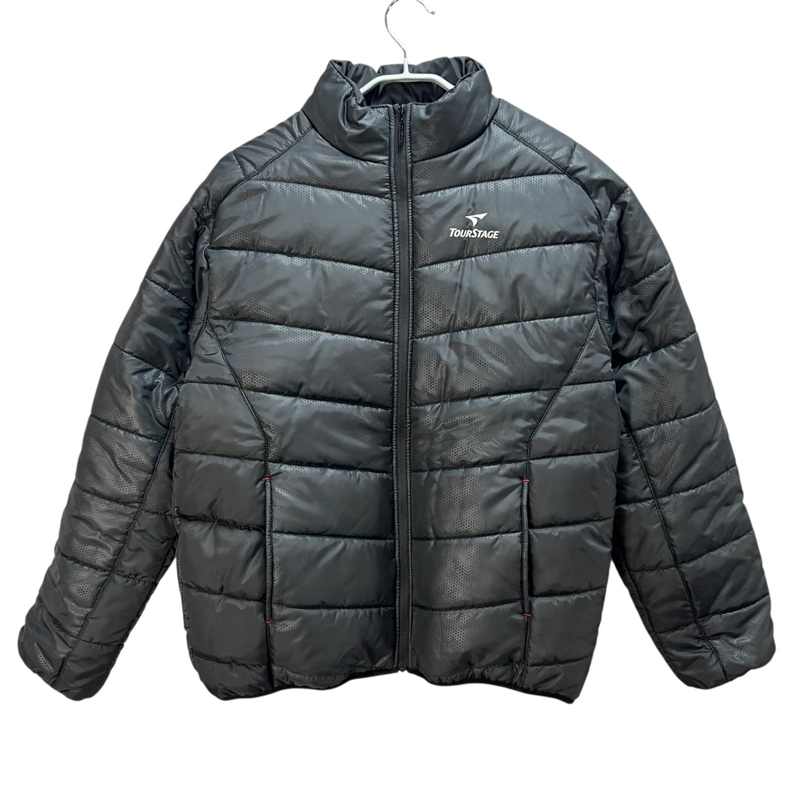 ツアーステージ メンズゴルフウェア 中綿ジャケット L ブラック 黒