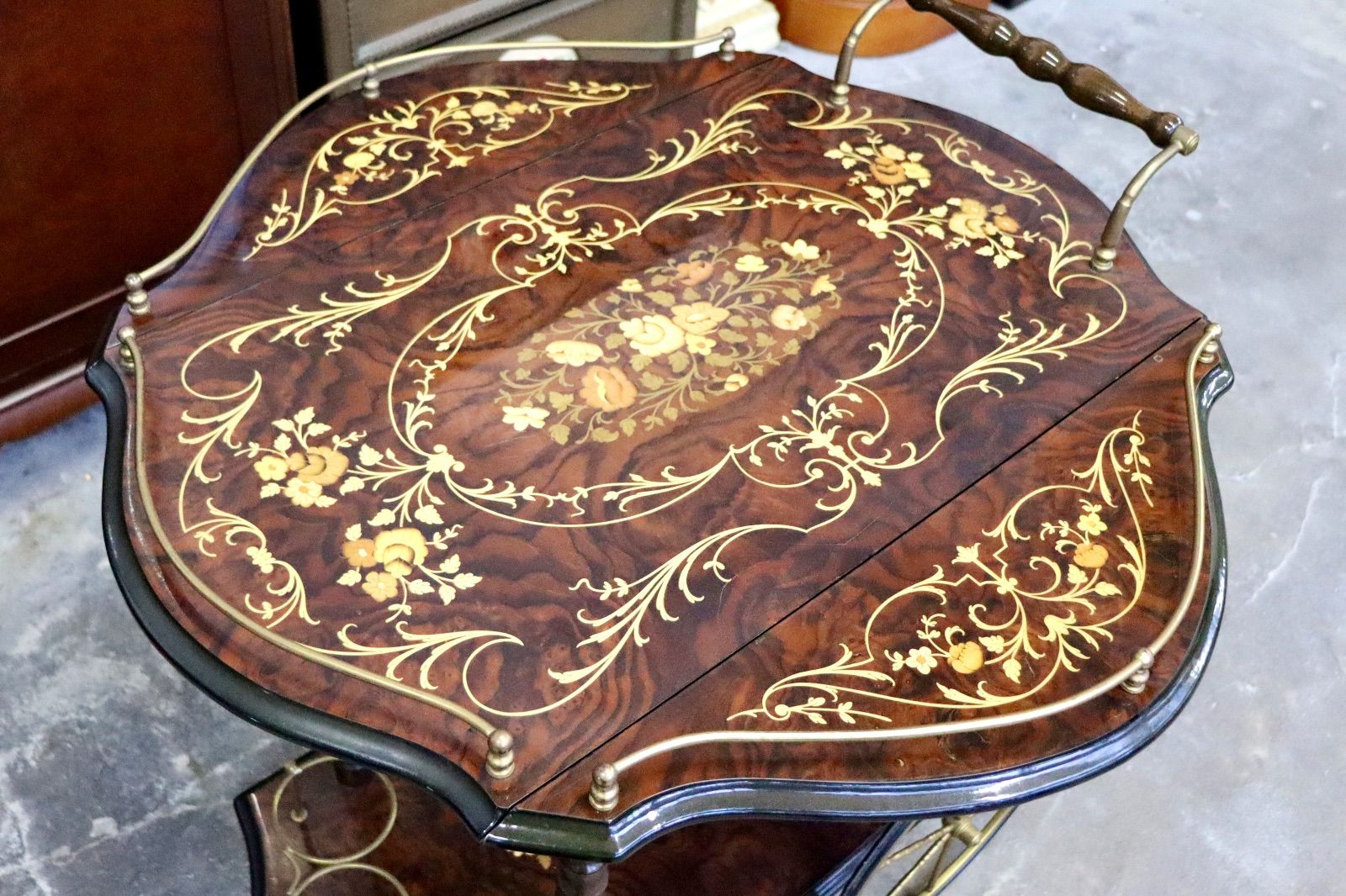 GMIH367○イタリア製 キッチンワゴン 配膳ワゴン ワインラック