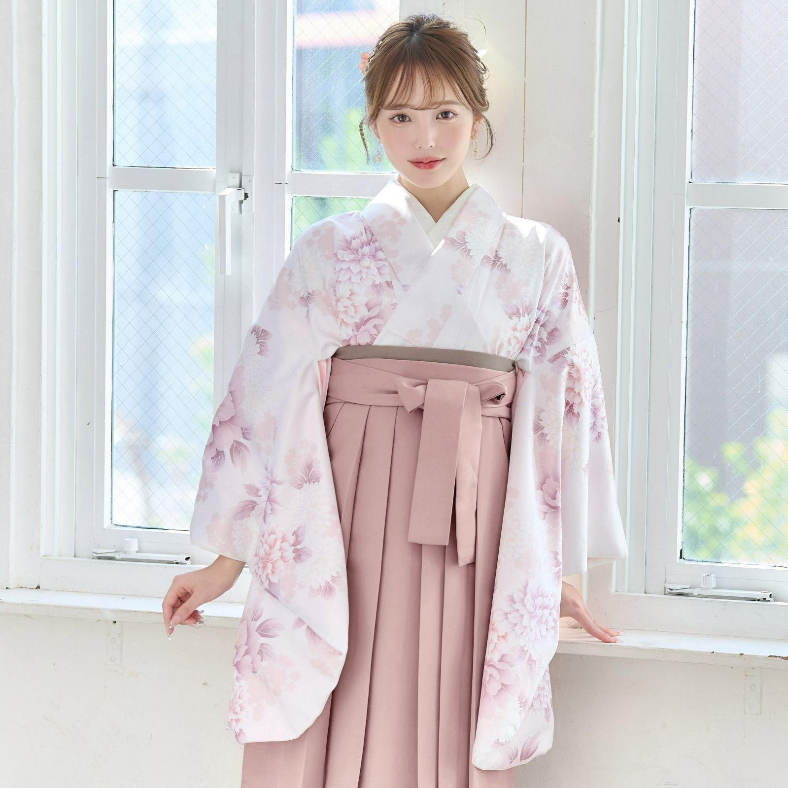 新品☆袴4点セット 卒業式 小学生から大学生 春のはんなり花乙女 
