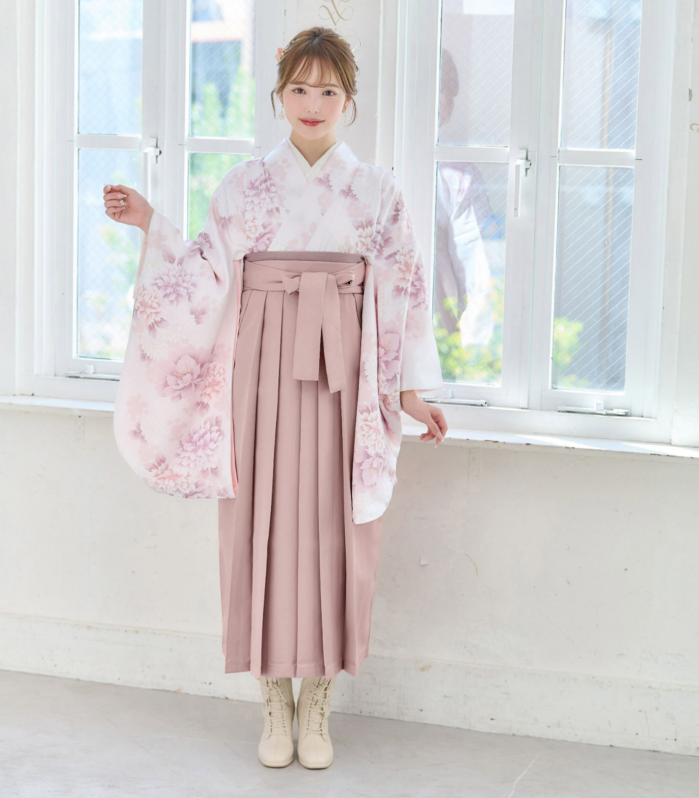 新品☆袴4点セット 卒業式 小学生から大学生 春のはんなり花乙女 