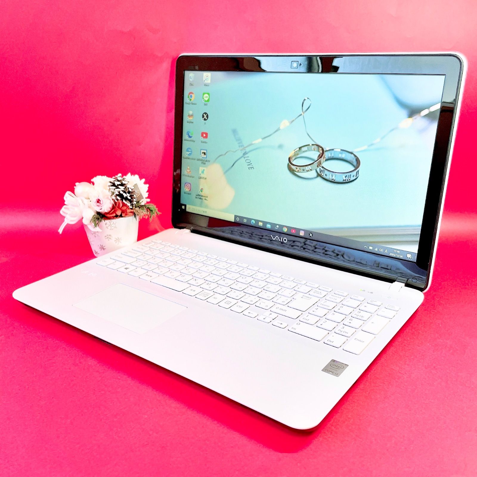 初心者おすすめ❣️初期設定済みですぐ使える✨薄型ノートパソコン