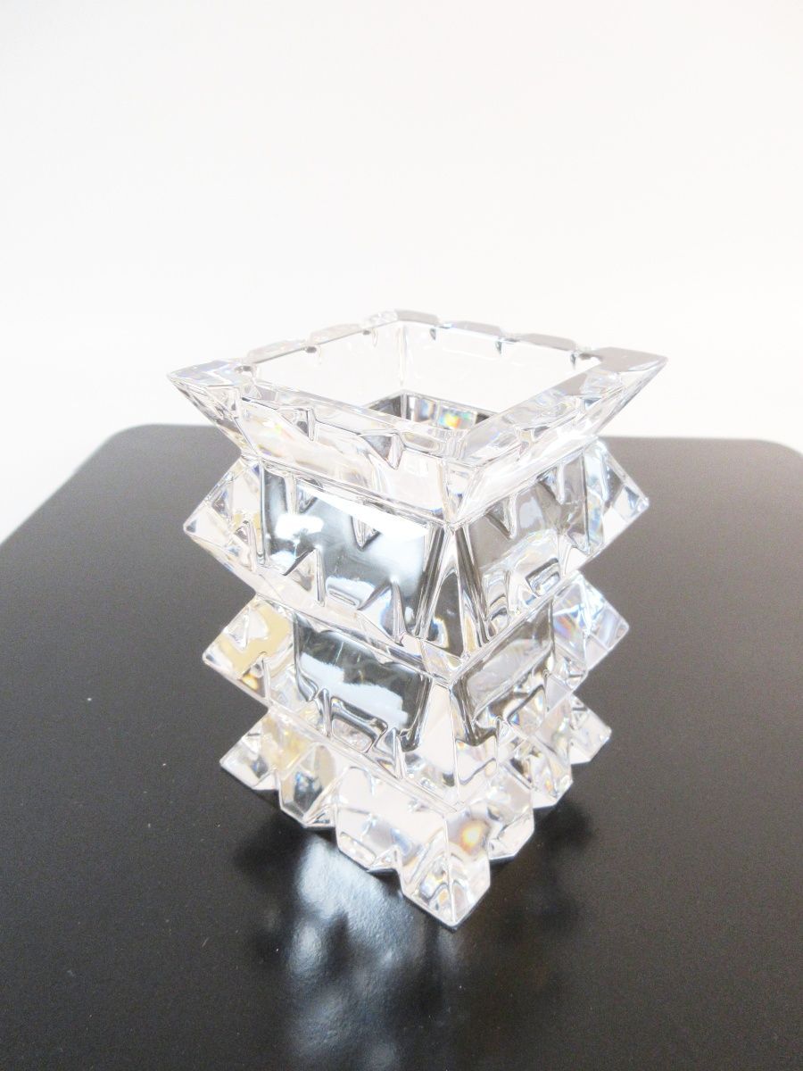 Baccarat バカラ アルルカン クリスタルフラワーベース 花瓶 スクエア