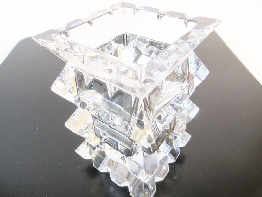 Baccarat バカラ アルルカン クリスタルフラワーベース 花瓶 スクエア