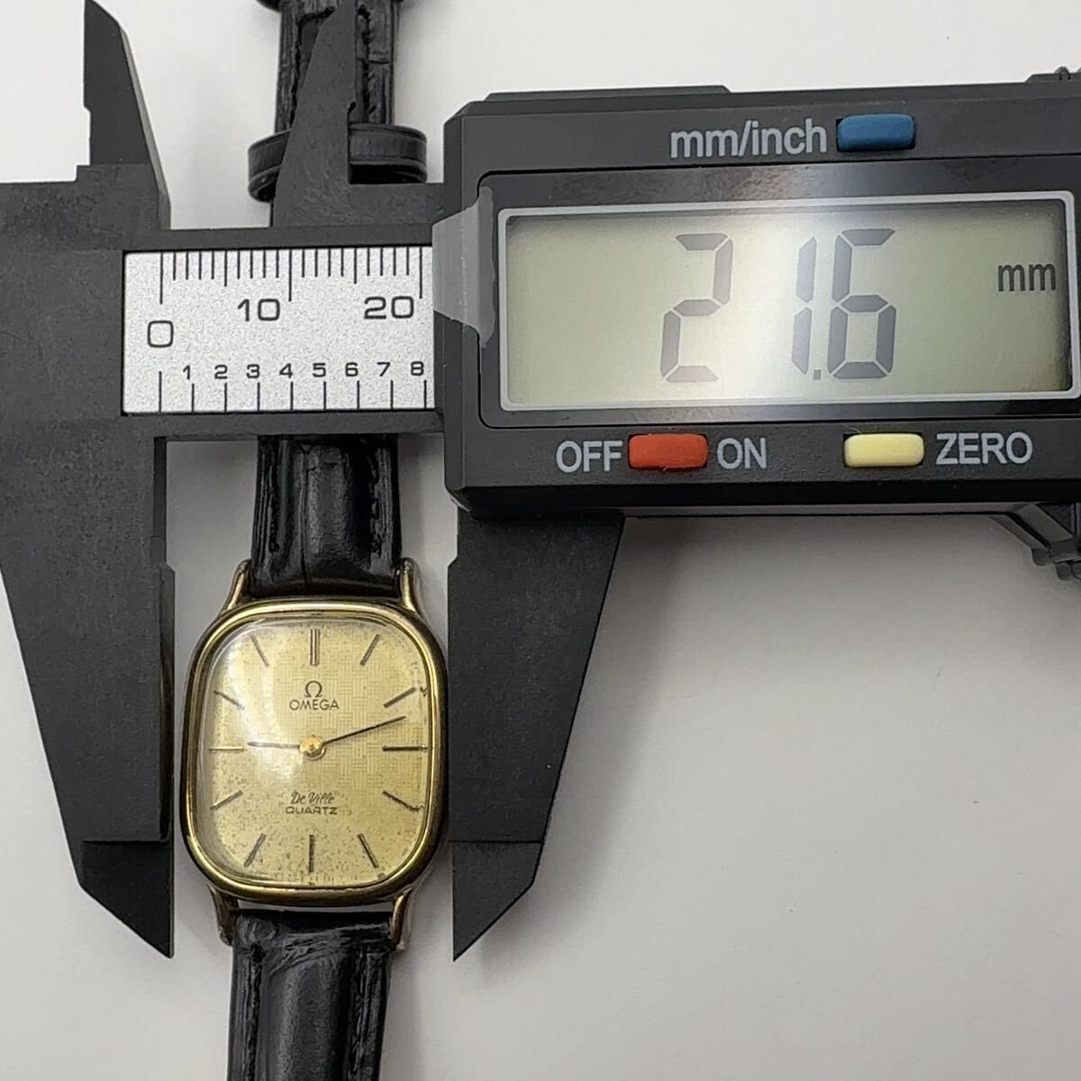 行董】OMEGA オメガ デビル クォーツ 腕時計 プッシュ式リューズ 