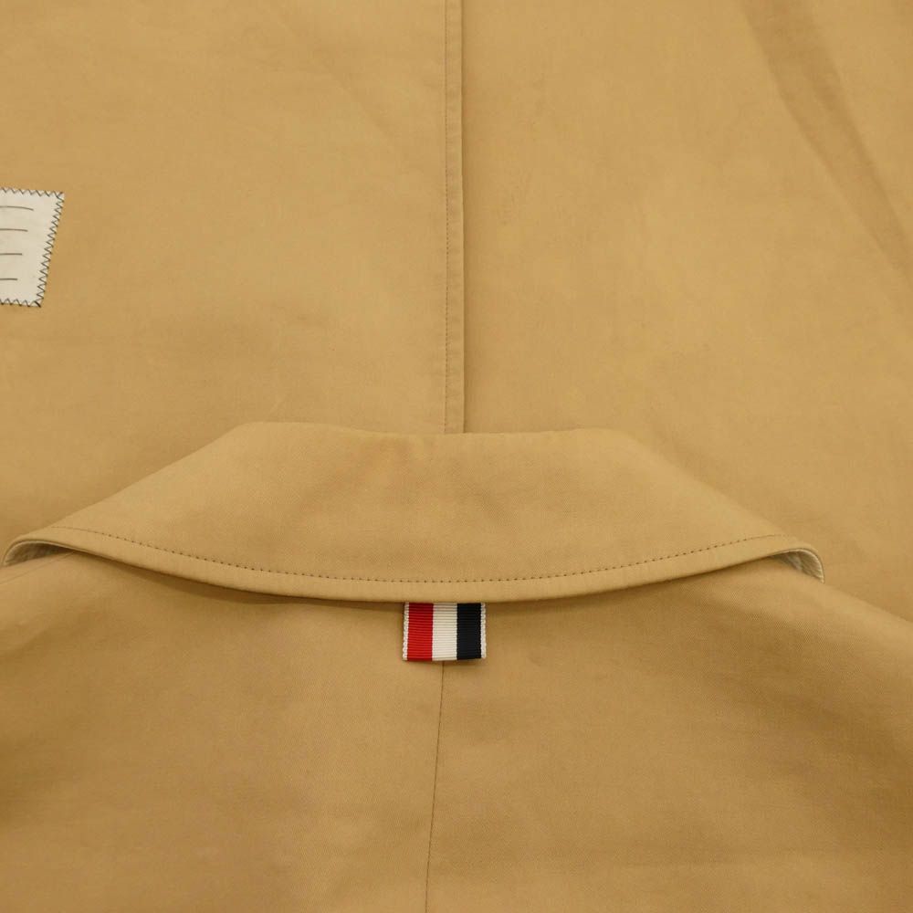 THOM BROWNE トムブラウン コットン トリコロール バルカラー コート
