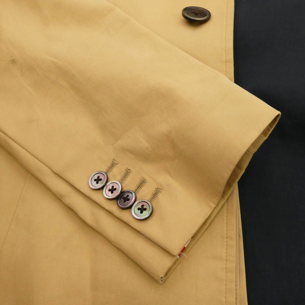 【美品】トムブラウン バルカラーコート トリコロール ベージュ S 定価34万 美品】トムブラウン バルカラーコート ステンカラー トリコロール