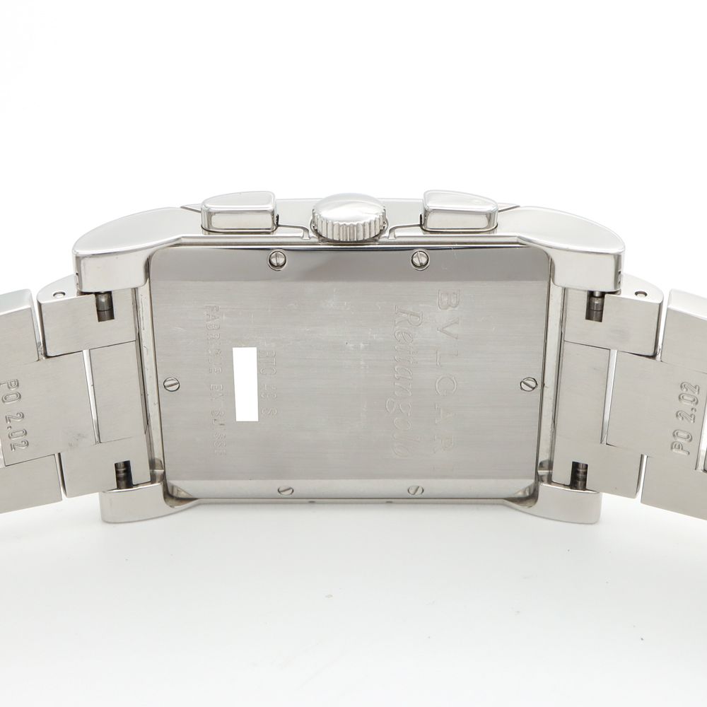 電池交換済 BVLGARI ブルガリ レッタンゴロ クロノグラフ RTC49S