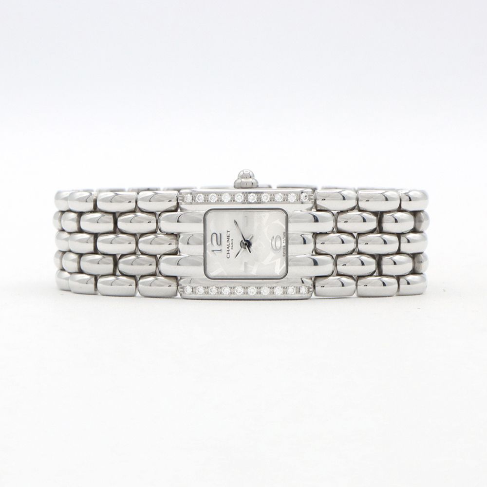 電池交換済 CHAUMET ショーメ ケイシス ダイヤベゼル ダイヤモンド
