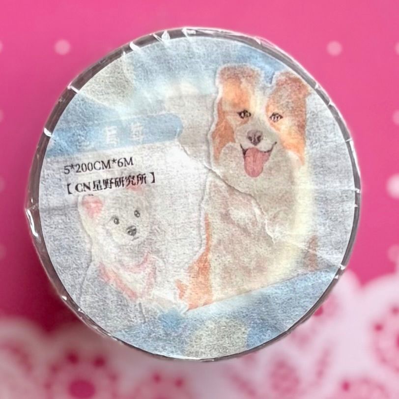 PET 毛茸茸 5cm×6m 200cm/loop 海外マスキングテープ 海外マステ