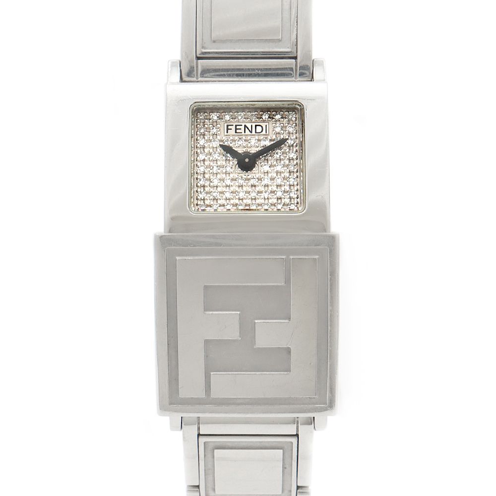 電池交換済 FENDI フェンディ シークレット 2タイムゾーン 5500L
