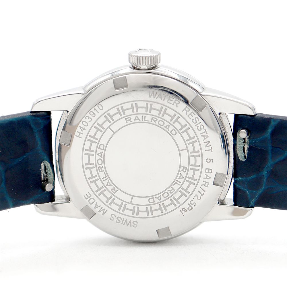 電池交換済 HAMILTON ハミルトン レイルロード ダイヤベゼル H403910