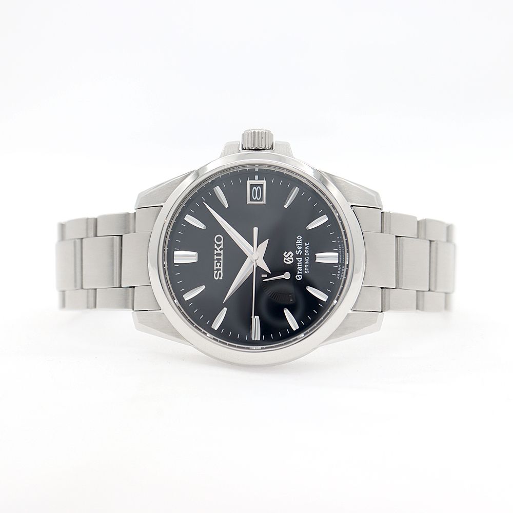 SEIKO セイコー GS グランドセイコー スプリングドライブ 9R65-0AG1 100m防水 デイト 黒 ブラック SS ステンレス メンズ 自動巻き【6ヶ月保証】【腕時計】【中古】 SEIKO セイコー GS グランドセイコー スプリングドライブ 9R65-0AG1