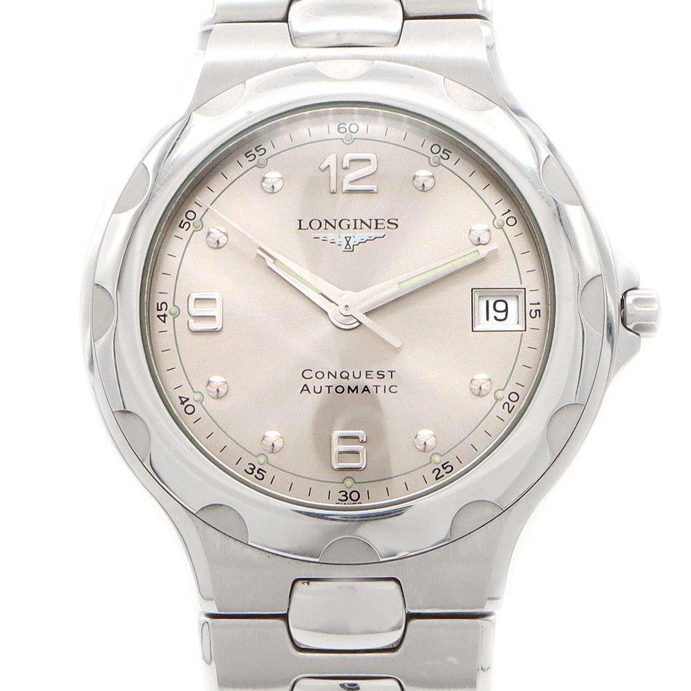 LONGINES ロンジン コンクエスト L1.634.4 デイト 100m防水 裏スケ