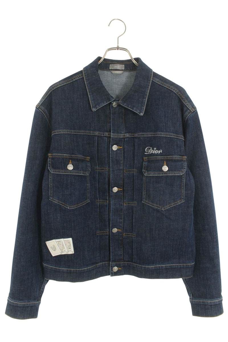 ディオール 013D480F285X Kenny Scharf カードゲームロゴデニム