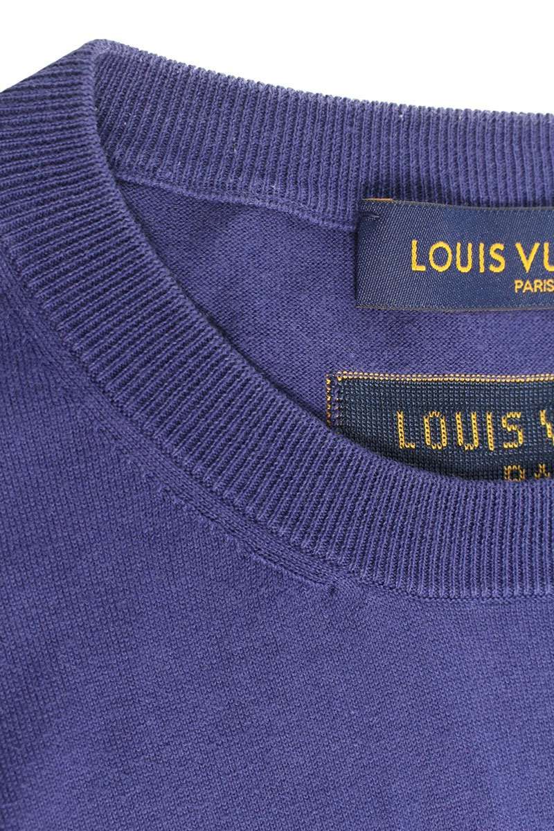 ルイヴィトン 22AW RM222M JS5 HNN20W グラフィックロゴ半袖ニット