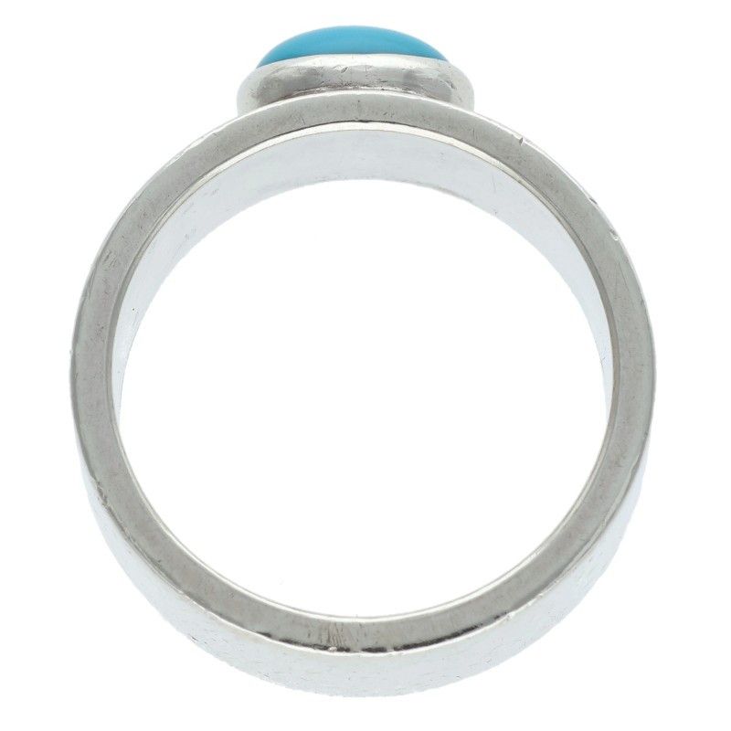 ゴローズ ターコイズ付き平打ち リング メンズ 17号 ※12/28～1/6 発送