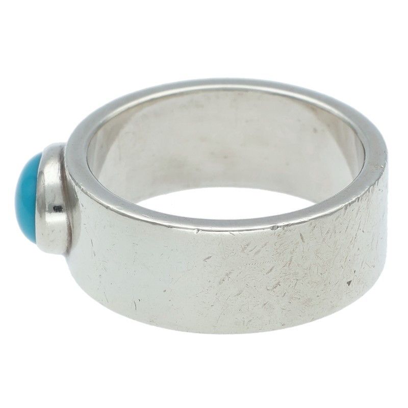 ゴローズ ターコイズ付き平打ち リング メンズ 17号 ※12/28～1/6 発送
