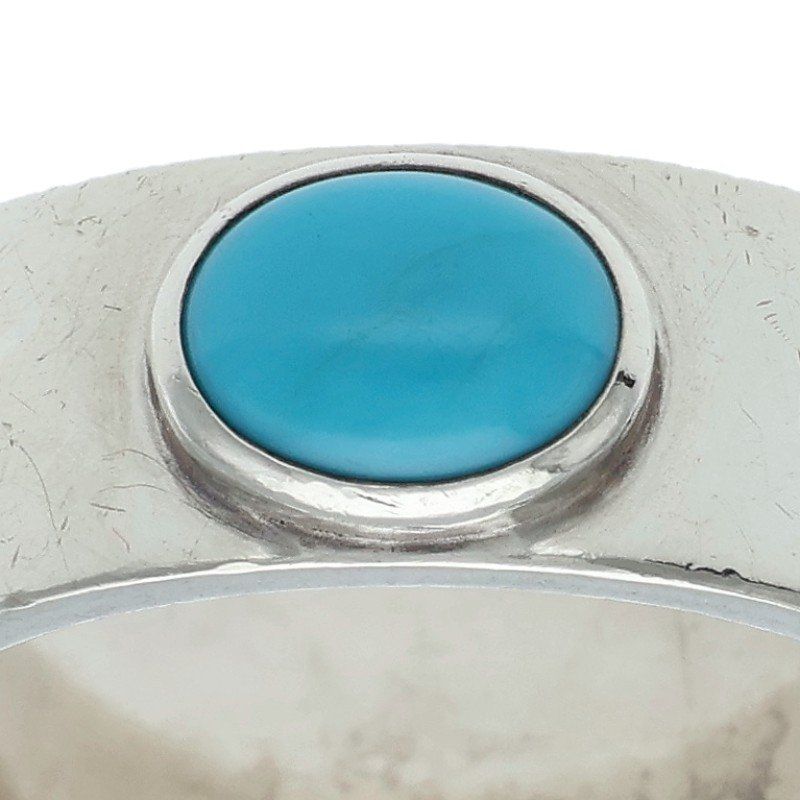 ゴローズ ターコイズ付き平打ち リング メンズ 17号 ※12/28～1/6 発送