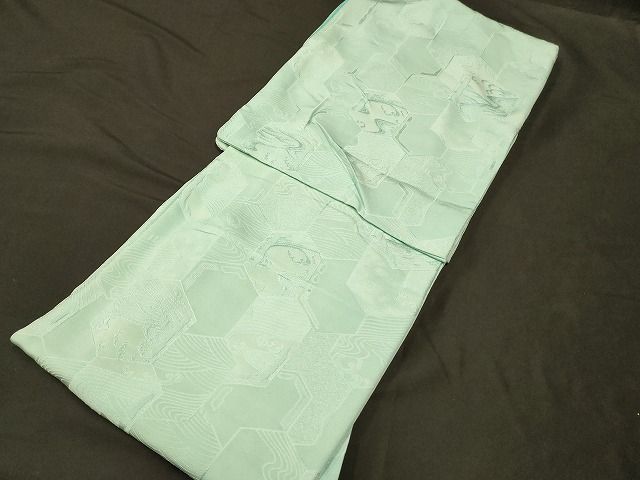 平和屋本店□色無地 まとめて 3点 花柄 立波 紗綾形 地紋 など 着用